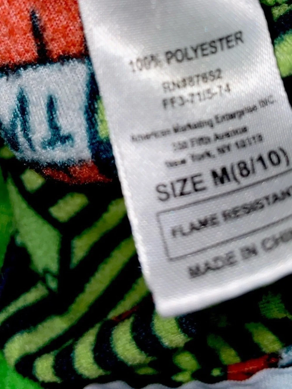 Minecraft One Piece Pajamas Size Medium